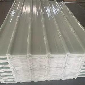 Fabriek Die Doorschijnende Uv-Bescherming Groene Huis Stalen Structuur Dakpan Frp Glasvezel Doorzichtige Dakplaat Rol