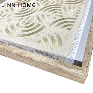 Jinnhome Khung Tranh Hộp Bóng Cổ Điển <span class=keywords><strong>11X11</strong></span> Inch Với Phông Nền Bằng Vải Lanh Khung Mộc Mạc Không Kính Và Gỗ Sâu Trưng Bày Sẵn Sàng Treo - Product Image 3