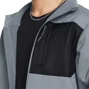 Chaqueta Unisex con Capucha, Cortavientos, Impermeable y Transpirable, con Diseño Bordado en Tela de Pana, para Otoño - POWERFIST - Product Image 4