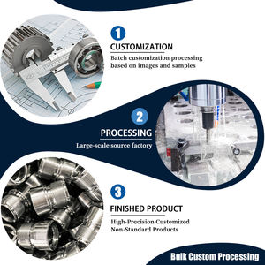 Kit d'usinage combiné tournage-fraisage <span class=keywords><strong>CNC</strong></span> personnalisé, services complets, haute précision pour l'usinage de pièces métalliques non standard - Product Image 5