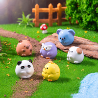 14 styles de figurines d'animaux miniatures en résine peintes à la main, collection de petits canards, pour jardin féerique, pot de fleurs, maison de poupée miniature
