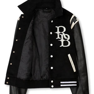 Chaqueta Universitaria Personalizada BYO, Reversible, Resistente al Viento, Bordada, Chaqueta Letterman de Alta Calidad para Uniforme de Equipo, Ropa Urbana, Hip Hop - Product Image 1