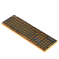 Teclado de Escritorio USB OEM ODM Nuevo, Tamaño Completo, RGB, Resistente al Agua, Programable, con Rueda Digital Multifunción, Teclas Multimedia, Plug and Play