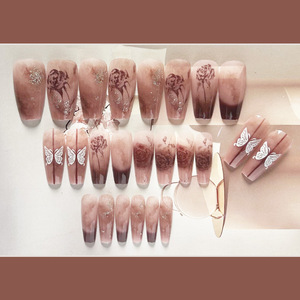 <span class=keywords><strong>2023</strong></span> nuevo producto suministros acrílicos <span class=keywords><strong>uñas</strong></span> artificiales cuadradas prensa ostentosa de alta calidad en las <span class=keywords><strong>uñas</strong></span> - Product Image 1