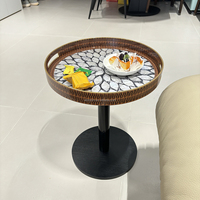 Plateau de service design, plateau de service décoratif de luxe pour servir les aliments, plateau de buffet, plateau en plastique, vente en gros