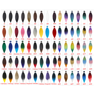 Campione gratuito treccia Pre allungata Pre-allungata per capelli intrecciati Perm Yaki Jumbo trecce capelli sintetici facile capelli precruzzati - Product Image 5