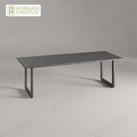 Ensemble de salle à manger d'extérieur en aluminium, mobilier de jardin en métal, ensemble de chaises et de table à manger, ensemble de mobilier de patio