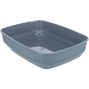 Bandeja para Arenero Delio 38x20x50 cm Gris Blanco con Borde, Diseño Higiénico para Gatos - Product Image 2