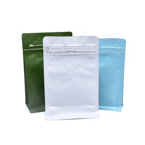 Isı Yalıtımlı Alüminyum Folyo Ayakta Duran Kahve Poşeti, Tekrar Kapanabilir Düz Tabanlı Plastik Ambalajlı, Valfli Çay Poşeti - Product Image 6
