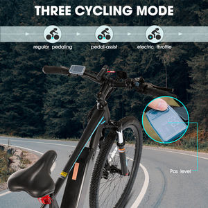 JOYKIE Vélo de montagne électrique 26 pouces-E-MTB 250W 36V 7.8Ah avec moteur de moyeu arrière, fourche à suspension et freins à disque Vélo électrique électrique - Product Image 6