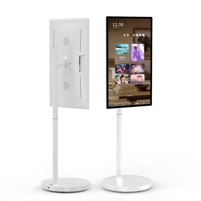 Factory Price 32 Inch Portable Smart TV High Capacity Battery Interactive LCD Display Android Movable White/Black Smart