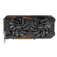 GIGABYTE GeForce GTX 1050 Windforce OC 2G Carte graphique d'occasion intégrée avec mémoire GDDR5 128 bits de 2 Go alimentée par GeForce GTX 1050