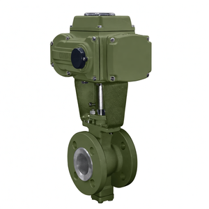 Vanne à bille électrique à bride en V COVNA, commande urgente, avec Modbus RTU (RS485), 2 voies, PVC électrique, vanne à bille UPVC - Product Image 2