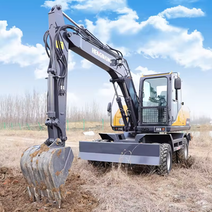 Máquina excavadora de agujero móvil de rueda de brazo largo hidráulico - Product Image 6