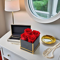 Boîte de roses éternelles préservées - Origine Chine - Pour femmes, petites amies, mamans - Livraison pour Noël et anniversaire