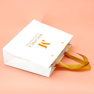 Customized Paper <strong>Bags</strong> Gift Custom Luxury Shopping <strong>With</strong> Nylon Handles And Metal <strong>Eyelets</strong> Reinforced Boutique Packaging - Product Image 5