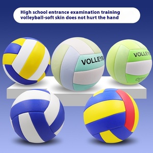 Balones de Voleibol de Playa Suaves N.° 4 y N.° 5, para Exámenes de Admisión a la Escuela Primaria y Secundaria, Fabricados con Piel de PU y Cosidos a Máquina, PVC, Venta al por Mayor - Product Image 2
