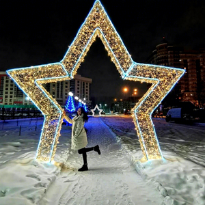 Create a Festive Entrance with Large Christmas <b>Light</b> Arch for Shopping Mall Park Plaza and Hotel Decoration - Product Image 1
