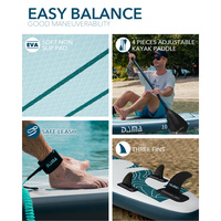 Planche à pagaie DAMA, SUP portable, sac de transport compact, pagaie réglable, kit de voyage pour adultes, planche à pagaie