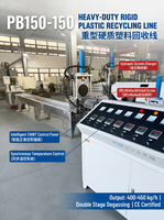 Machine de granulation à plaquettes rigides en deux étapes pour la production de granulés de PP/HDPE rigides