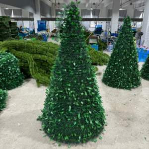 ต้นคริสต์มาสสีเขียวแบบป๊อปอัพพับได้สำหรับตกแต่งในบ้านกลางแจ้งงานปาร์ตี้และวันหยุด - Product Image 2