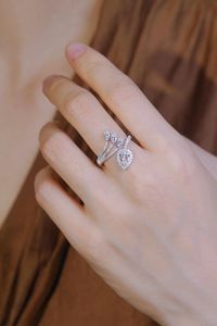 Anillos de Diamantes Redondos y Baguette Naturales de 0.50CT en Oro Sólido de 18K Xinfly - Product Image 5