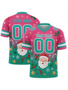 Maillots de football américain personnalisés 2026 pour hommes et femmes, uniformes brodés et cousus, grandes tailles, anti-UV, pour l'été - Product Image 3