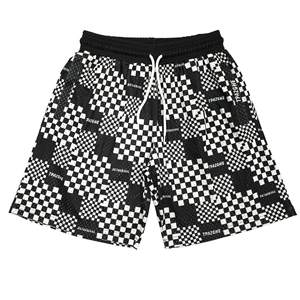 Nouveaux shorts de gymnastique de course de basket-ball d'été respirants décontractés pour hommes avec panneaux en maille cordon de serrage athlétique et poches - Product Image 5