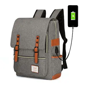 Классический водонепроницаемый смарт-USB зарядка 15,6 дюймов ноутбук рюкзак стильный ноутбук рюкзак для бизнеса