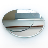 Prix de gros, miroir rond en verre de petite taille, sans cadre, double revêtement décoratif, 3 mm, 4 mm