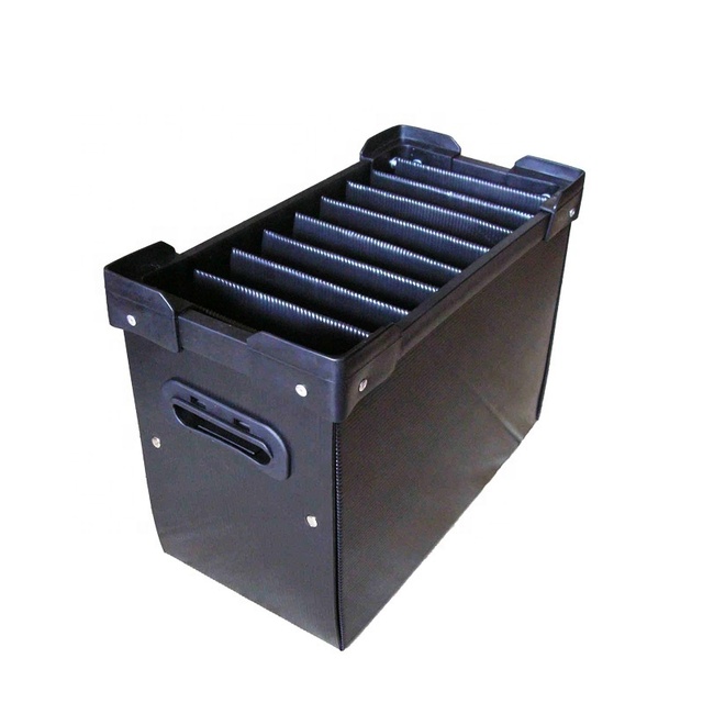 Conductive and Antistatic Plastic Wine Coroplast Packaging Boxes Reusable Packing ESD Corrugated Box, Shipping Container