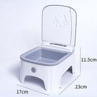 Distributeur automatique intelligent pour animaux de compagnie avec capteur de mouvement infrarouge, bol à nourriture détachable et facile à nettoyer pour chiens et chats