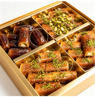 Boîte cadeau de luxe personnalisée pour Baklava du Moyen-Orient, dattes, chocolat, emballage Ramadan, noyaux confits, fruits secs, forme ovale