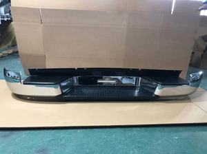 Parachoques de paso trasero al por mayor para VW <span class=keywords><strong>Volkswagen</strong></span> <span class=keywords><strong>Amarok</strong></span> 2010-2020, protector de parachoques trasero, barra de toro cromada, sin sensores de aparcamiento, agujeros de recogida - Product Image 2