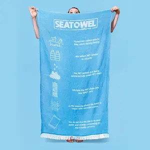 Toalla de Playa Sostenible, Toalla de Playa Ecológica, Artículos de Merchandising Ecológicos - Product Image 1
