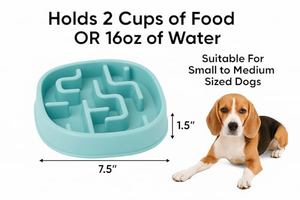 <b>Pet</b> Dog Cat Feeding Plate Anti-Knock Anti-Choke Rotating Disc Slow <b>Food</b> Bowl Eco-Friendly Waterproof Polypropylene Easy Clean - Product Image 5