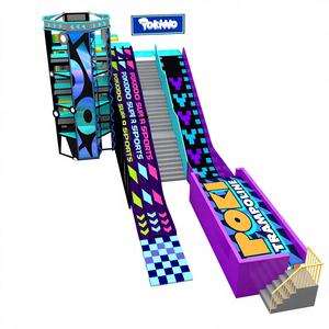 <span class=keywords><strong>Pokiddo</strong></span> - Parque Infantil Interior Personalizado con Tobogán, Trampolín y Construcción de Acero Galvanizado y PVC para Niños de 3 Años - Product Image 1