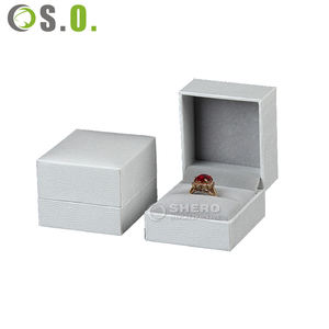 Cajas de Joyería de Piel Sintética PU Blanca al por Mayor, Personalizadas, de Primera Calidad, para Collares, Pulseras, Anillos y Pendientes - Product Image 1