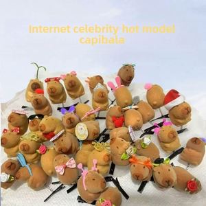 Mignonne et adorable pince à cheveux en peluche canard jaune 3D pour enfants, accessoires de cheveux unisexes de dessin animé, vente en gros - Product Image 3