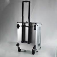 Valise carrée en alliage d'aluminium antichoc, légère, anti-poussière et étanche, compatible OEM/ODM avec design personnalisable