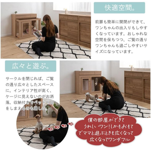 Nordic Style Pet <strong>Cage</strong> with Wooden Storage Champagne Gold Color Fences Pet <strong>Cage</strong> Space Saving <strong>Small</strong> <strong>Dogs</strong> Medium <strong>Dogs</strong> Pet <strong>Cage</strong> - Product Image 5