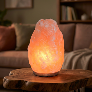Lampe de sel de l'Himalaya Demaro de qualité supérieure, 1-2 kg, lumière de nuit rose naturelle, étanche, style féerique, sculptée à la main, personnalisable - Product Image 4