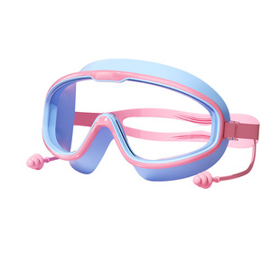 Lunettes de natation à grande monture, vision large HD, anti-buée, protection UV, en polycarbonate durable, sans fuites, pour adultes - Product Image 3