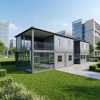 Maison conteneur SKYLINE en kit à vendre – Prix bas, maison préfabriquée prête à l'emploi, mini-maison de luxe, appartement modulaire en verre, boutique