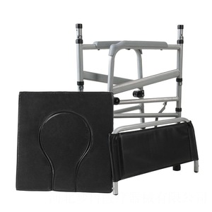 Henghubang <b>Commode</b> Chair Foldable Steel Pipe Toilet Seat For Elderly And Pregnant Women Portable Bathroom Chair - Product Image 4