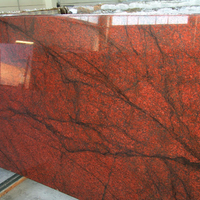 Importation de pierre naturelle, pierre rouge multicolore, granit rouge multicolore