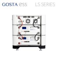 Système solaire au lithium GOSTA avec batterie empilable 5KW, onduleur PV 48V 51.2V 100AH AIO, charge rapide et roues
