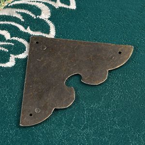Hongzun Corner Bracket Antique Bronze Copper Drawer <b>Hardware</b> Decorative Support - Product Image 4