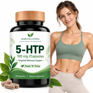 แคปซูล 5-HTP ระดับมืออาชีพ 100 มก. เพื่อการใช้ชีวิตอย่างมีสติและตารางงานที่หลากหลาย ช่วยเสริมสร้างสมดุลชีวิตประจำวัน ผลิตจากโรงงานโดยตรง - Product Image 1