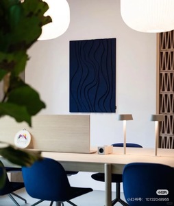 Panneau mural acoustique en feutre PET 3D gaufré pour salon moderne, avec une réduction sonore élevée - Product Image 2
